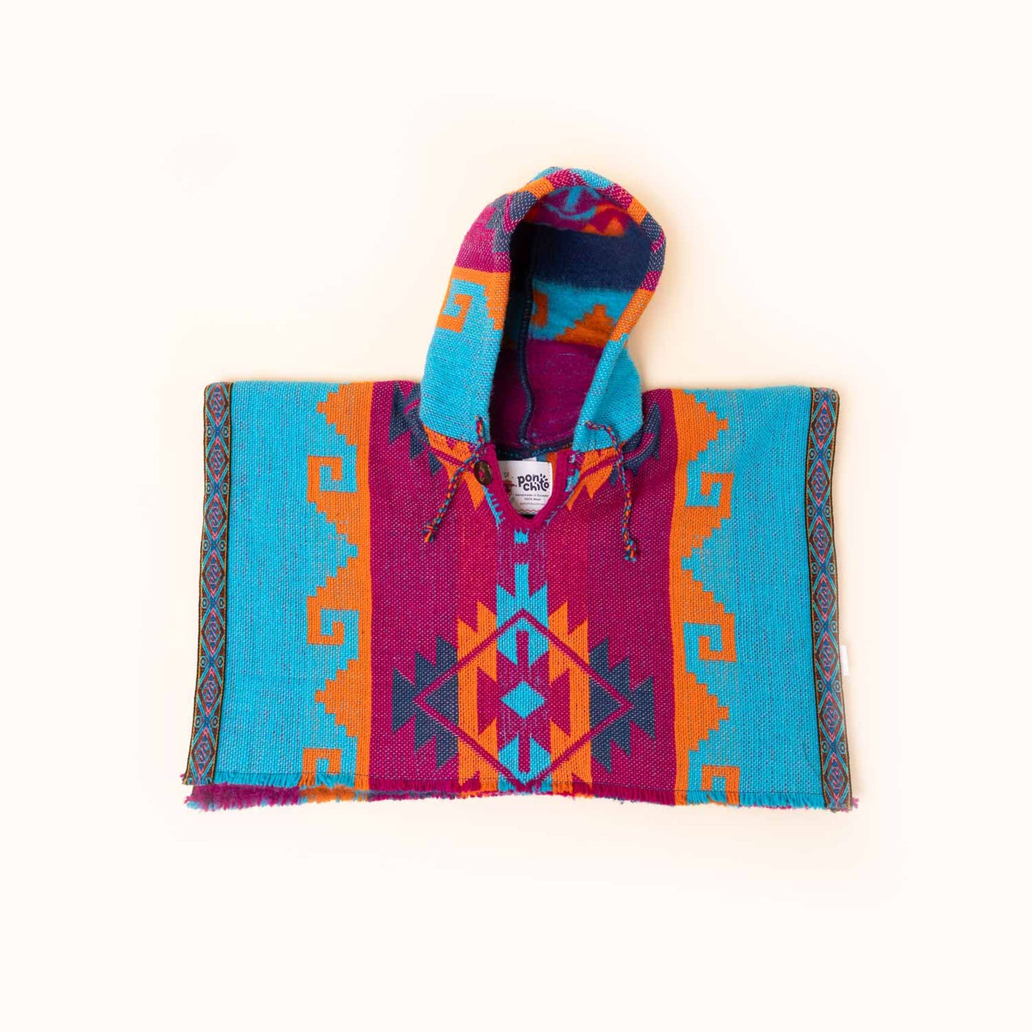 Sheep Wool Poncho - Fiesta