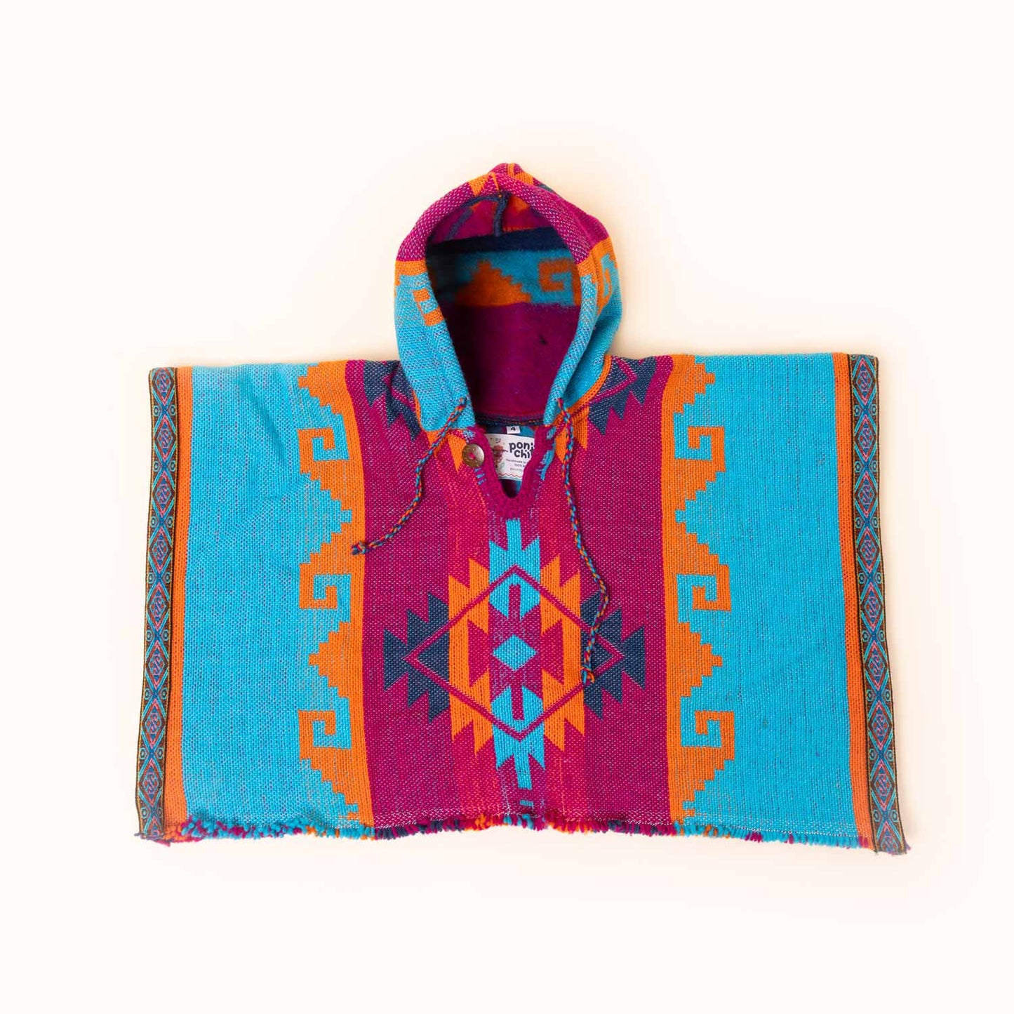 Sheep Wool Poncho - Fiesta